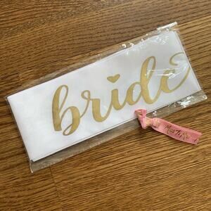 Bride to be sash and hair tie NWT